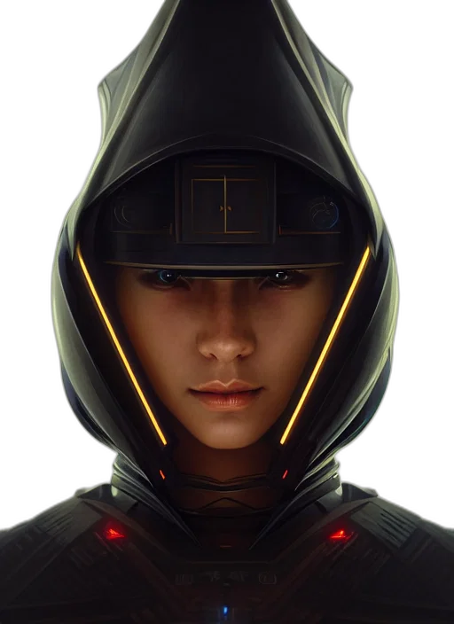 face, hat, jacket, mask transparent PNG cut-out