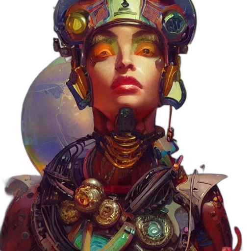 robot, face, mask, jewelry transparent PNG cut-out