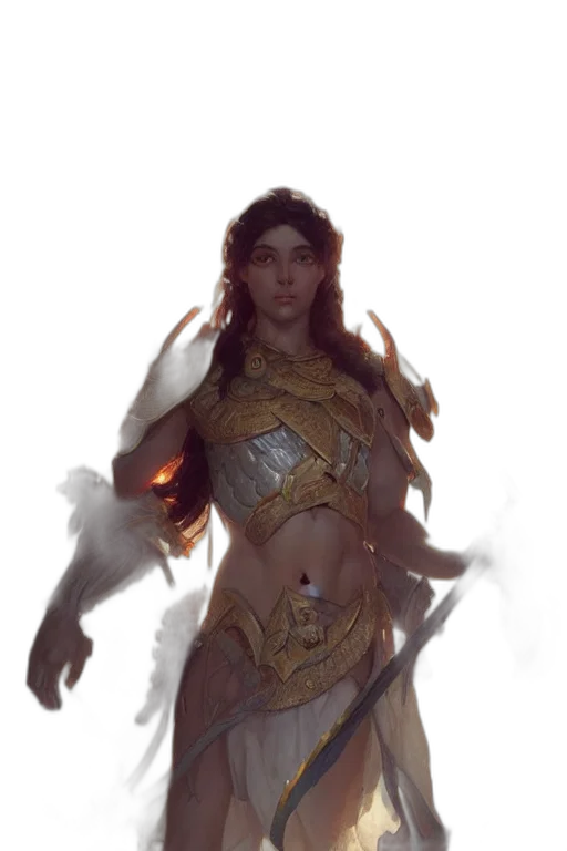 dress, fantasy art, concept art, comic book art transparent PNG cut-out