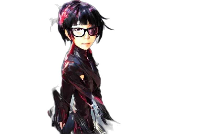 dress, jacket, staff, face transparent PNG cut-out
