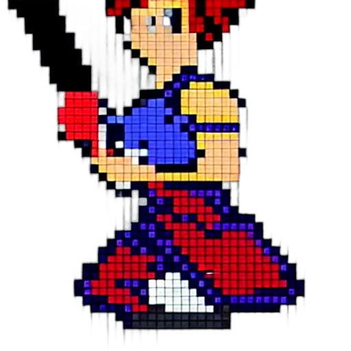 staff, weapon, pixel art, cartoon transparent PNG cut-out