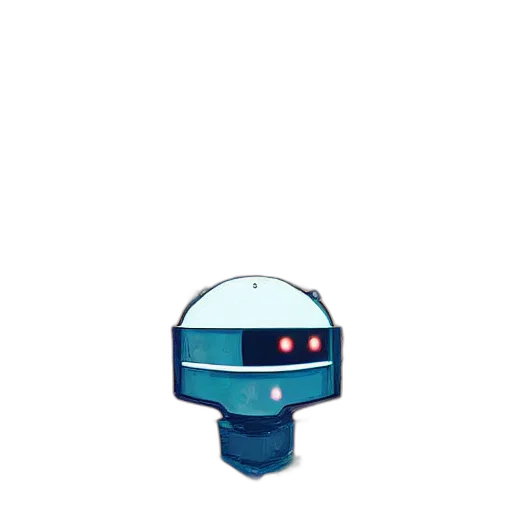 robot, staff, creature, face transparent PNG cut-out