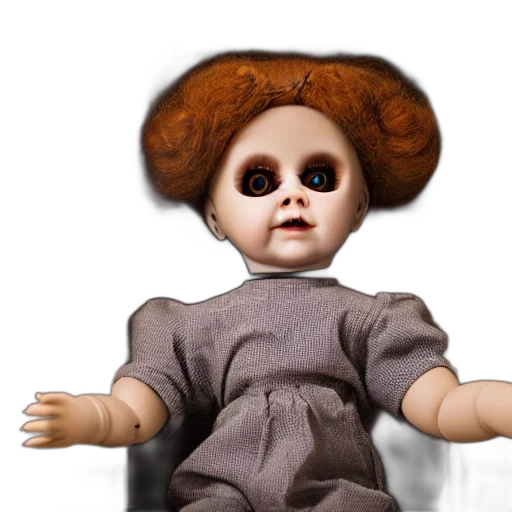 creature, hair, face, dress transparent PNG cut-out