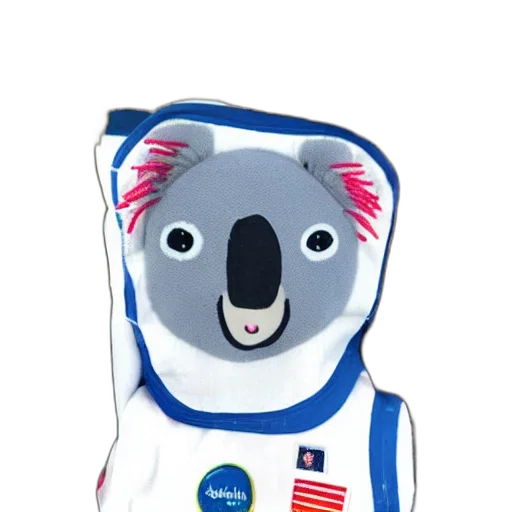 outer space, koala, wearing, spacesuit transparent PNG cut-out