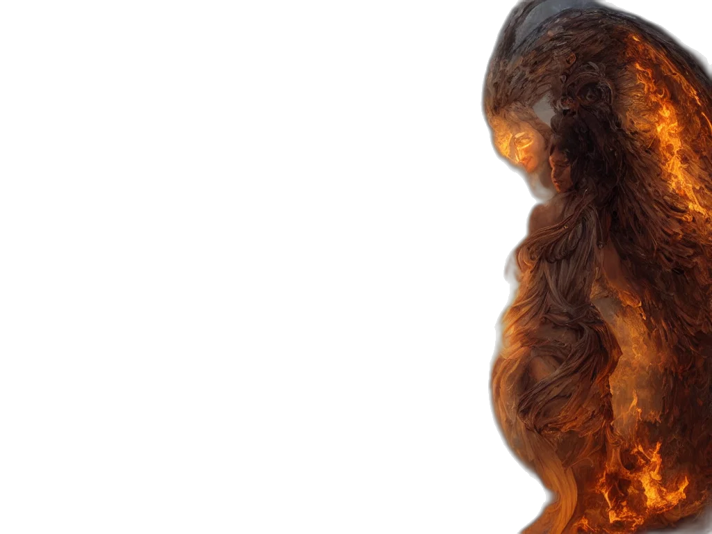 hair, mask, creature, crown transparent PNG cut-out