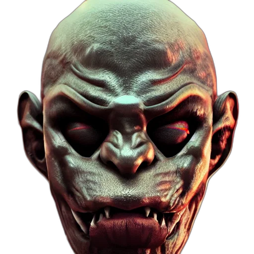 mask, face, creature, staff transparent PNG cut-out