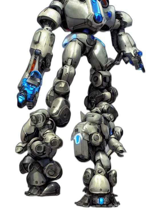 robot, weapon, staff, concept art transparent PNG cut-out