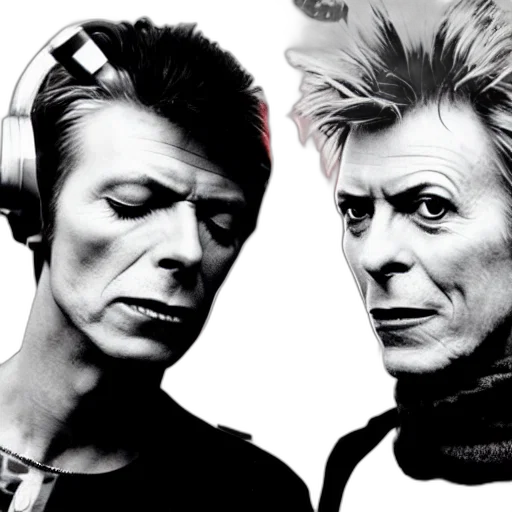 photorealistic, david, bowie, astronaut transparent PNG cut-out