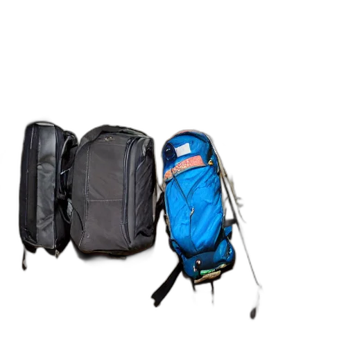 jacket, 3d render, some, luggage transparent PNG cut-out