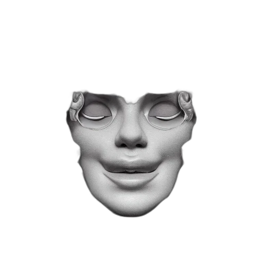 mask, face, robot, creature transparent PNG cut-out