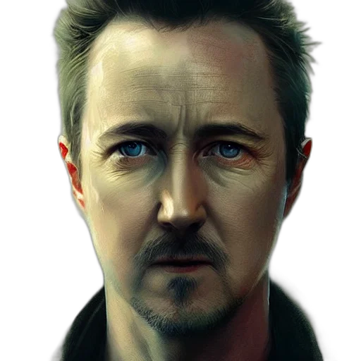 face, photorealistic, comic book art, concept art transparent PNG cut-out