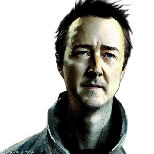 face, photorealistic, comic book art, cartoon transparent PNG cut-out