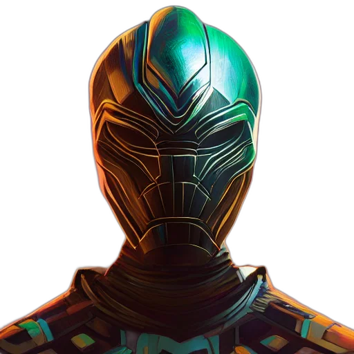 robot, mask, face, concept art transparent PNG cut-out