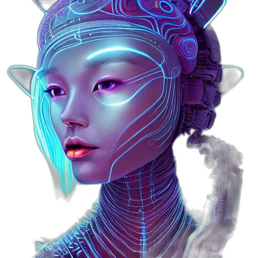 robot, mask, face, crown transparent PNG cut-out