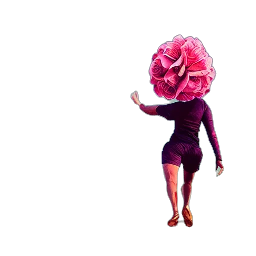 umbrella, flower, hat, dress transparent PNG cut-out