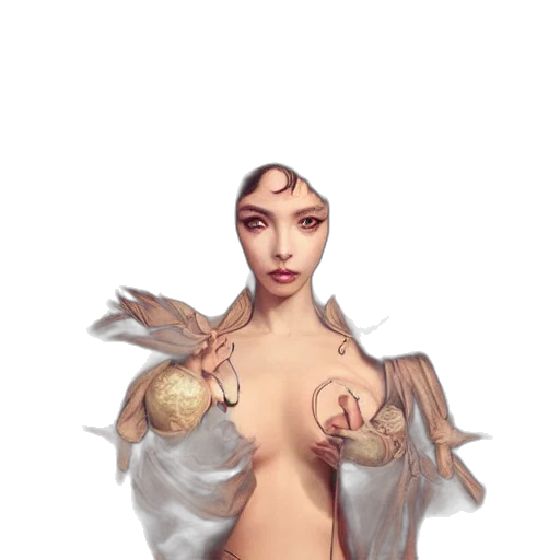 jewelry, dress, mask, creature transparent PNG cut-out