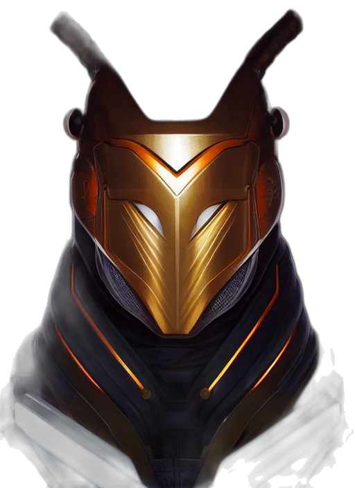 mask, robot, crown, face transparent PNG cut-out