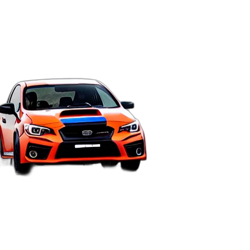 car, 3d render, photorealistic, wrx transparent PNG cut-out