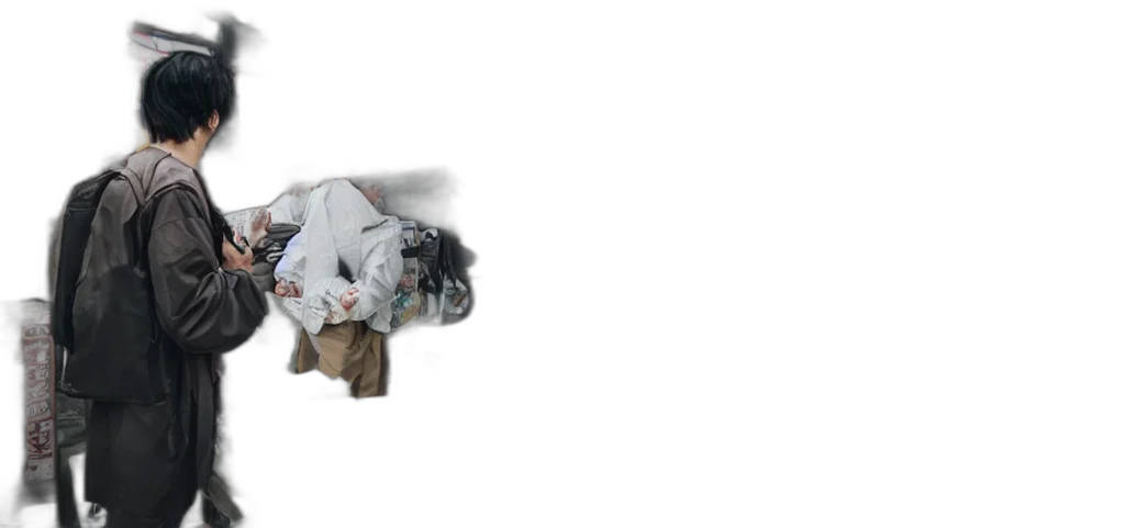 jacket, dress, robot, mask transparent PNG cut-out