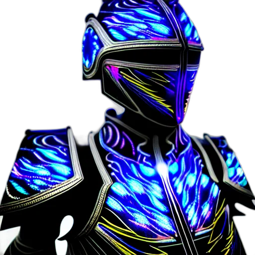 robot, staff, mask, 3d render transparent PNG cut-out