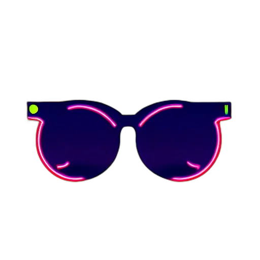 vaporwave, 3d render, cyberpunk, neon lights transparent PNG cut-out