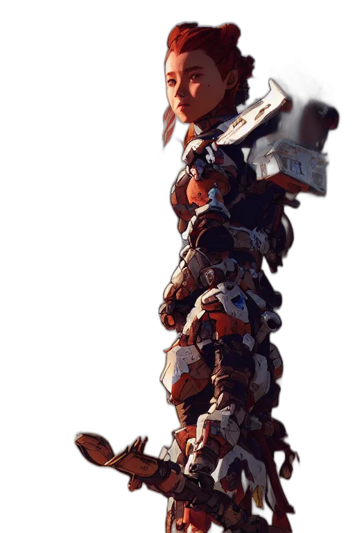 robot, weapon, staff, sword transparent PNG cut-out