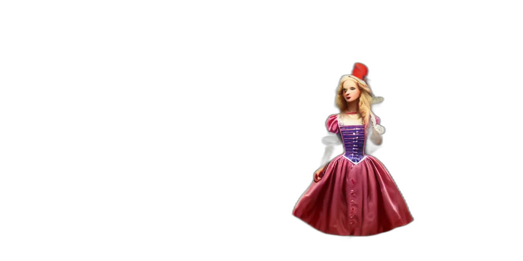 dress, hat, crown, 3d render transparent PNG cut-out