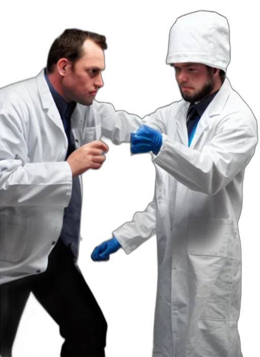 jacket, staff, hat, weapon transparent PNG cut-out