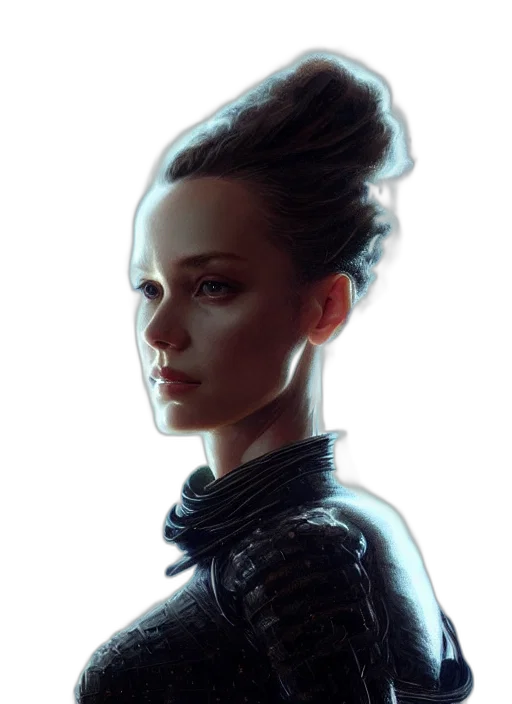 face, robot, jacket, dragon transparent PNG cut-out
