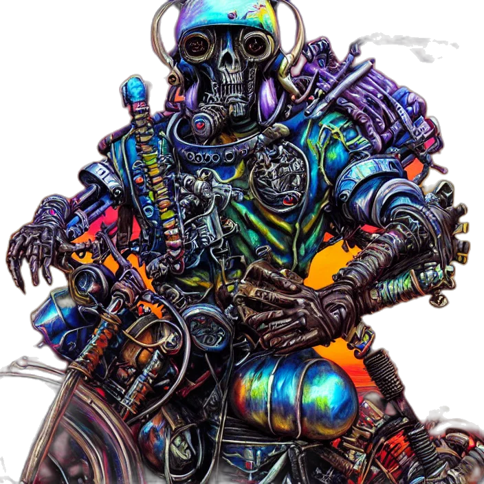 robot, weapon, jacket, staff transparent PNG cut-out
