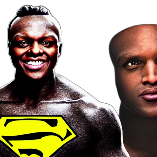 comic book art, youtuber, ksi, superhero transparent PNG cut-out