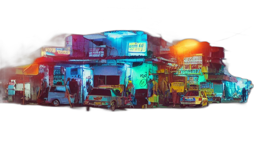 car, building, robot, weapon transparent PNG cut-out