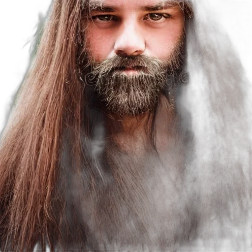 hair, face, creature, animal transparent PNG cut-out