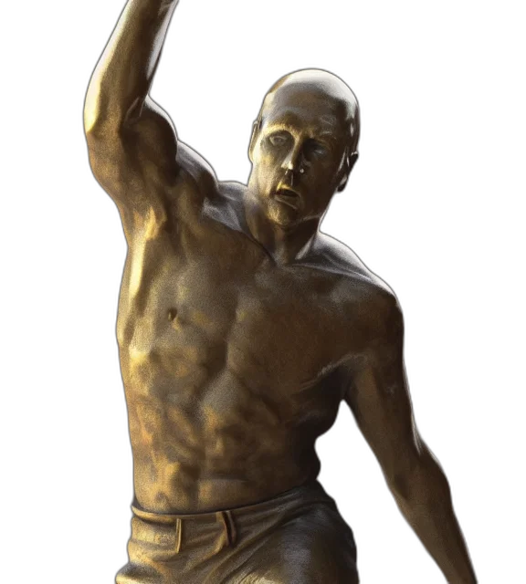 staff, sword, 3d render, photorealistic transparent PNG cut-out