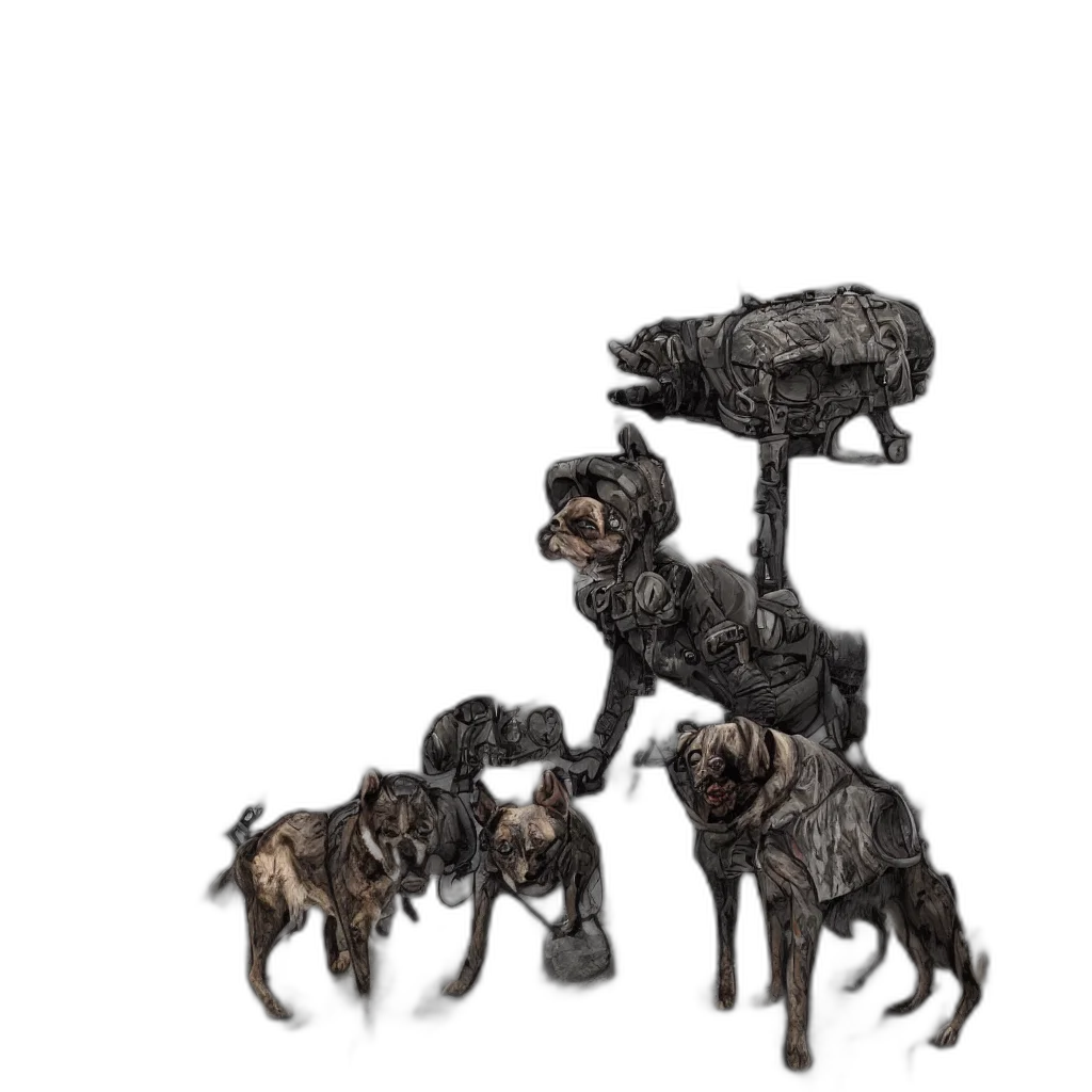 animal, creature, robot, furniture transparent PNG cut-out