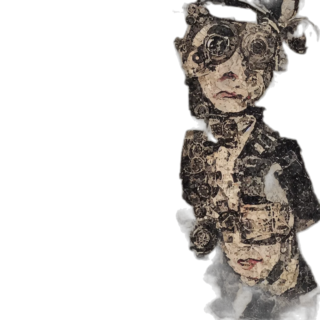 mask, face, robot, 3d render transparent PNG cut-out