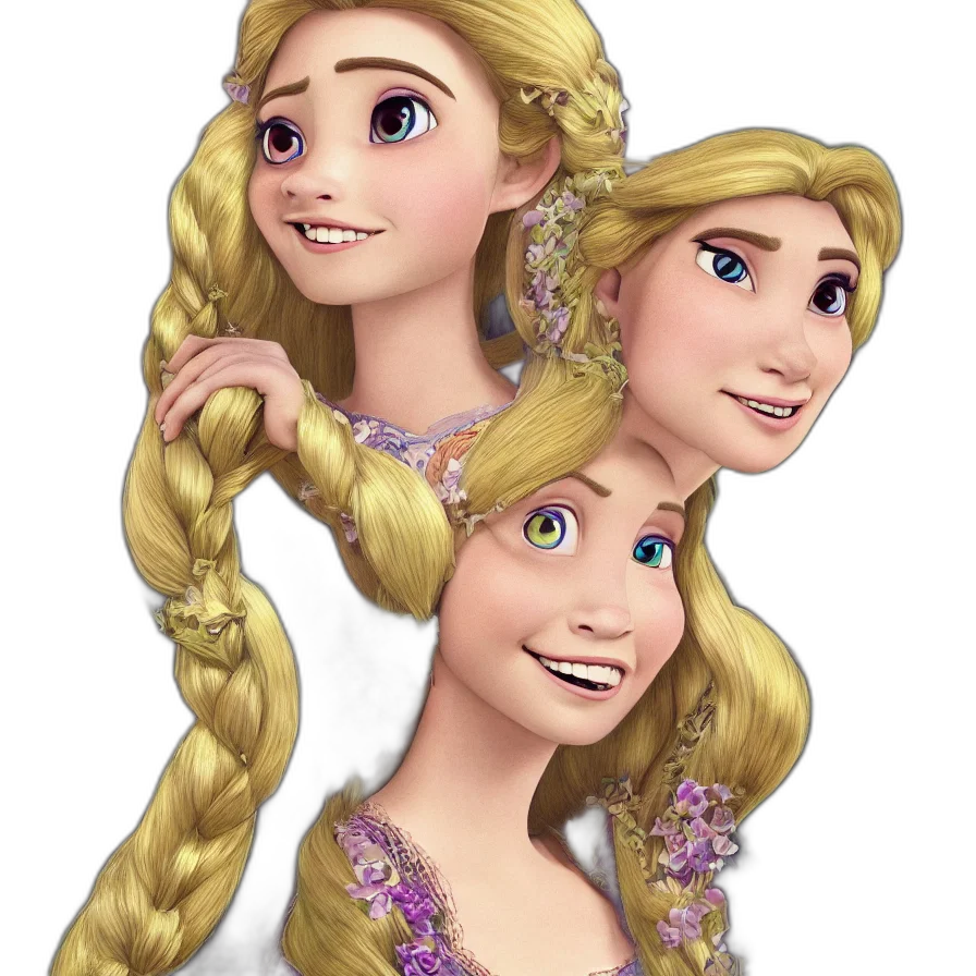 crown, hair, dress, face transparent PNG cut-out