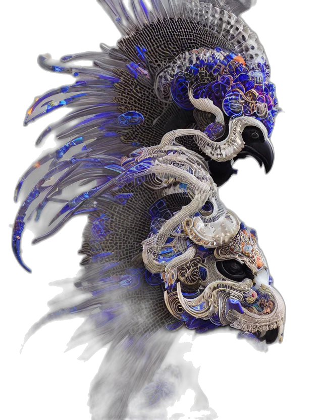 mask, dragon, jewelry, crown transparent PNG cut-out
