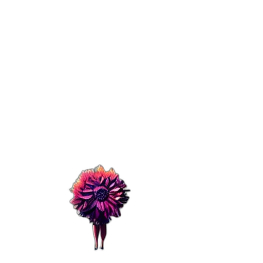 flower, hair, umbrella, creature transparent PNG cut-out