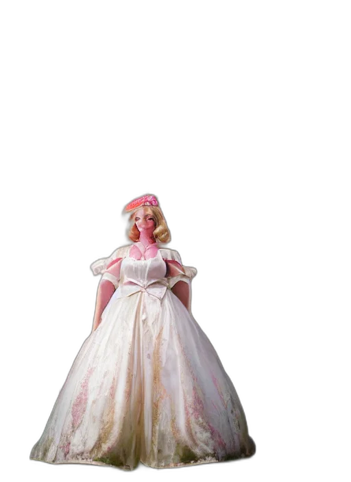 dress, crown, hat, staff transparent PNG cut-out