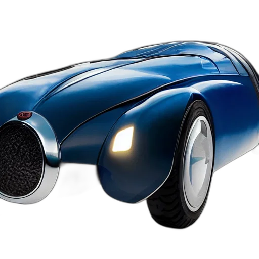 car, 3d render, concept art, photorealistic transparent PNG cut-out