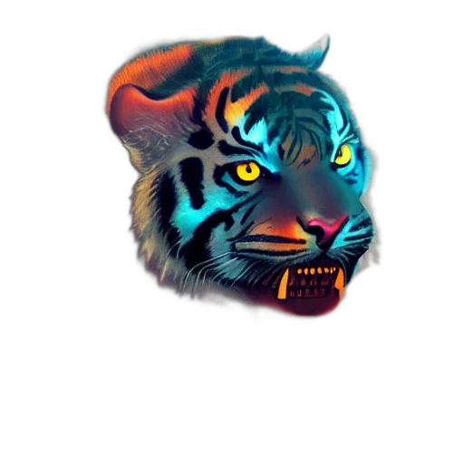 animal, concept art, pixel art, 3d render transparent PNG cut-out
