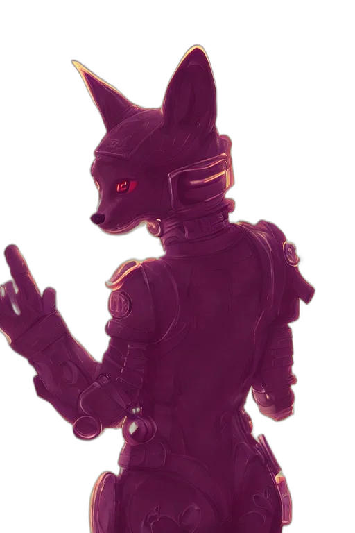 robot, mask, staff, creature transparent PNG cut-out