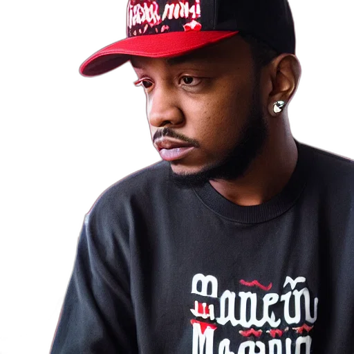 kendrick, lamar, wearing, mario transparent PNG cut-out