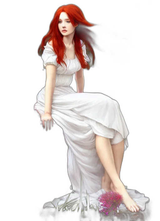 dress, staff, concept art, fantasy art transparent PNG cut-out