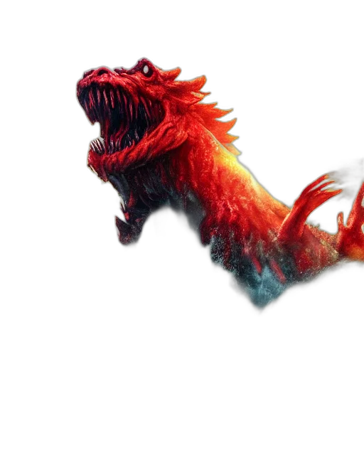 dragon, creature, animal, staff transparent PNG cut-out