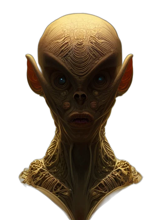 face, creature, mask, staff transparent PNG cut-out