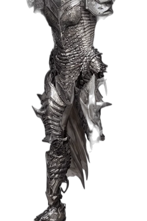 dragon, sword, staff, creature transparent PNG cut-out