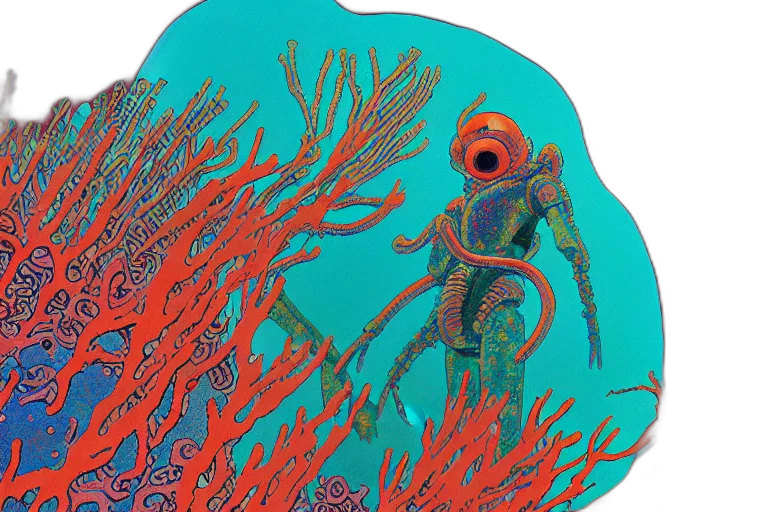 creature, animal, concept art, underwater transparent PNG cut-out