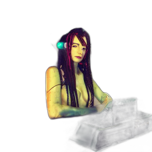 robot, staff, jewelry, face transparent PNG cut-out